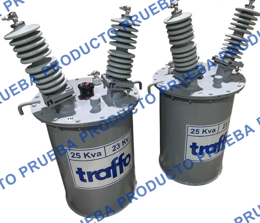 Transformador monofásico 25 kVA (producto de prueba)
