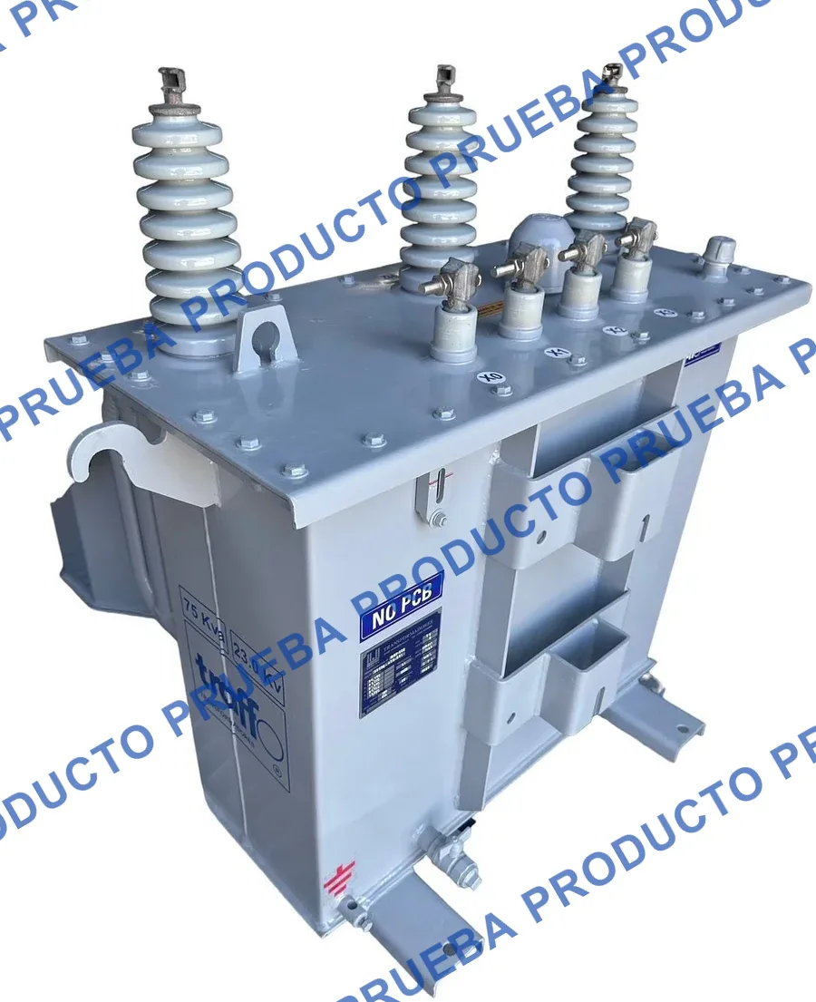 Transformador monofásico 75 kVA (producto de prueba)